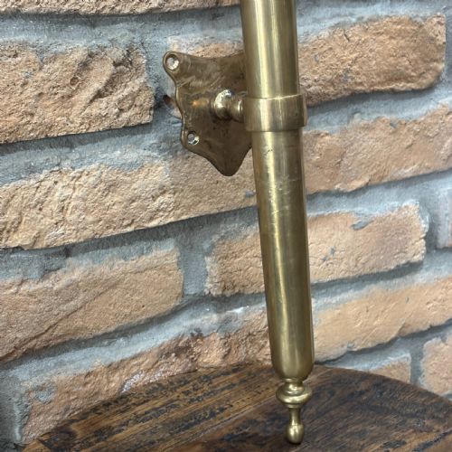ANTIQUE BRASS SHOP DOOR HANDLE 1 - ADDITIONAL PHOTO 2