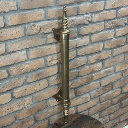 ANTIQUE BRASS SHOP DOOR HANDLES 2 - ADDITIONAL PHOTO 2