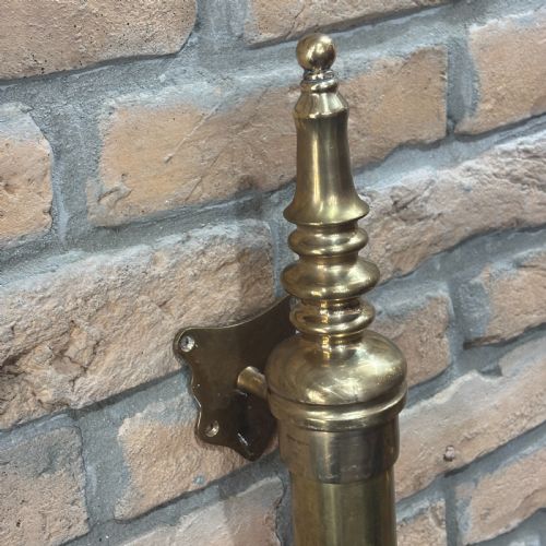 ANTIQUE BRASS SHOP DOOR HANDLES 2 - ADDITIONAL PHOTO 3