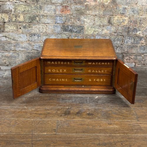 WATCHMAKERS CABINET BY MANOAH RHODES SONS LTD - ADDITIONAL PHOTO 2