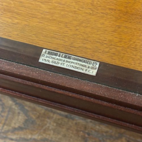 fig 1. Frederick E. Beale Mahogany Shop Display Cabinet

