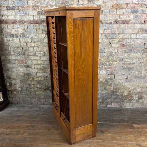 fig 2. 1920s Oak Filing Cabinet