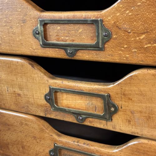 fig 3. 1920s Oak Filing Cabinet