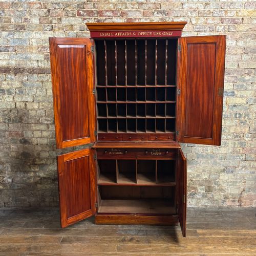 fig 1. Estate Office Mahogany Filing Cabinet