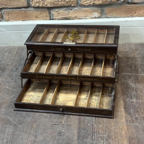 fig 1. Clark’s “Anchor” Stranded Cotton Display Cabinet