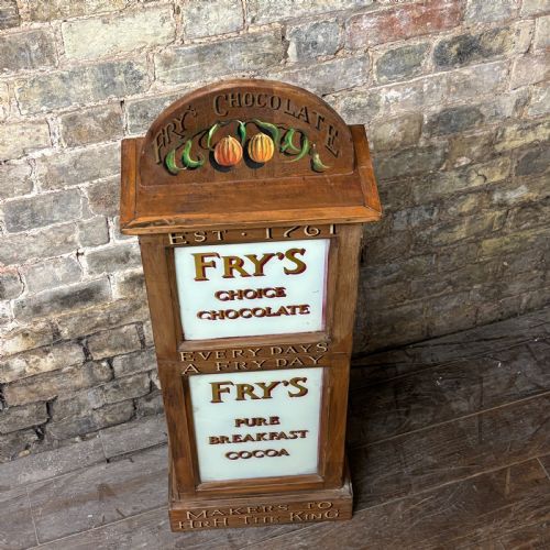 EARLY 20TH CENTURY FRYS CHOCOLATE ADVERTISING CABINET - ADDITIONAL PHOTO 1