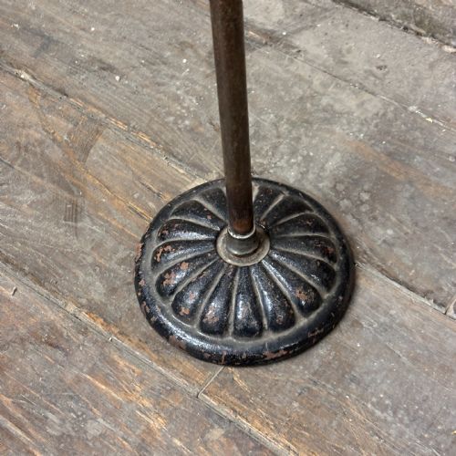 EARLY 20TH CENTURY BRASS CAST IRON DRAPERS DISPLAY STAND - ADDITIONAL PHOTO 2