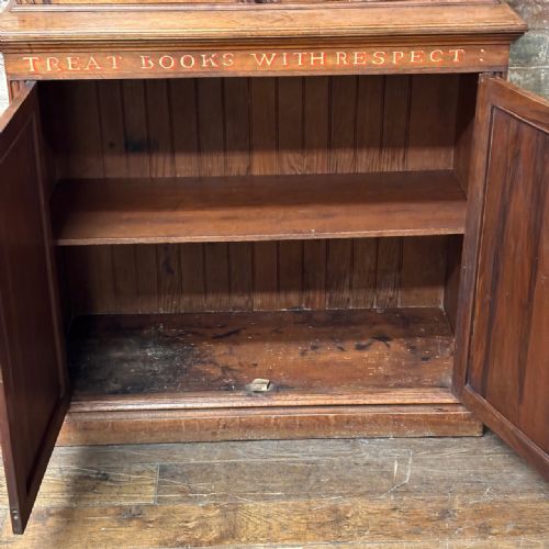 EARLY 1920S SCHOOL LIBRARY BOOK CABINET - ADDITIONAL PHOTO 6
