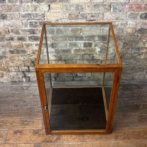 EARLY 20TH CENTURY OAK COUNTERTOP DISPLAY CABINET - ADDITIONAL PHOTO 1