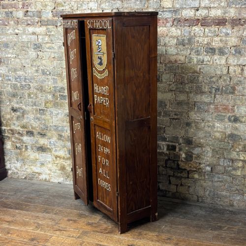 1930S HIGHGATE SCHOOL CUPBOARD - ADDITIONAL PHOTO 1