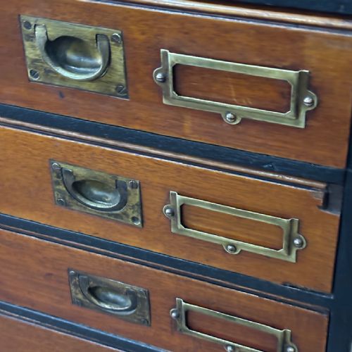 1910S MAHOGANY MULTIDRAWER FILING CABINET - ADDITIONAL PHOTO 1