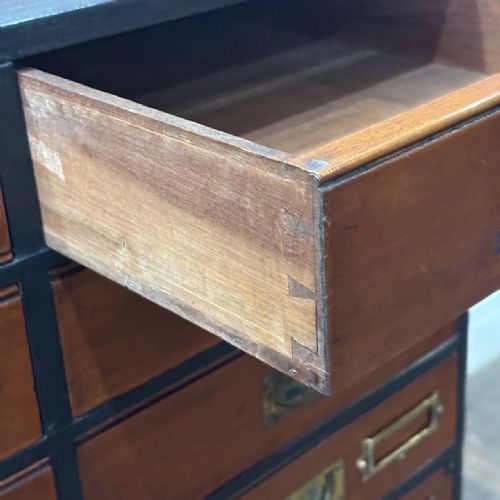 1910S MAHOGANY MULTIDRAWER FILING CABINET - ADDITIONAL PHOTO 4