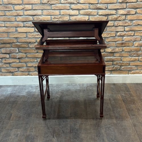 EDWARDIAN ADJUSTABLE MAHOGANY WRITING DESK - ADDITIONAL PHOTO 3