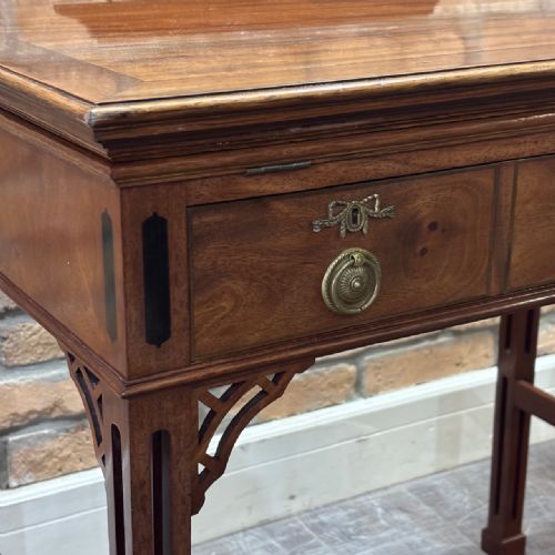 EDWARDIAN ADJUSTABLE MAHOGANY WRITING DESK - ADDITIONAL PHOTO 6