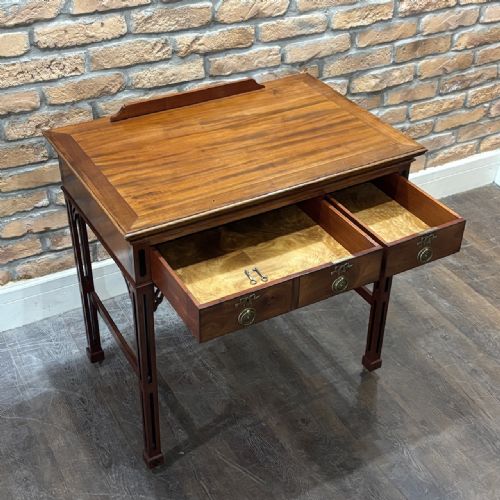 EDWARDIAN ADJUSTABLE MAHOGANY WRITING DESK - ADDITIONAL PHOTO 7