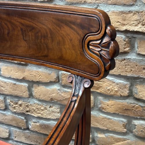PAIR OF ANTIQUE GILLOWS STYLE MAHOGANY ARMCHAIRS - ADDITIONAL PHOTO 2