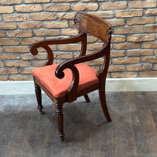 PAIR OF ANTIQUE GILLOWS STYLE MAHOGANY ARMCHAIRS - ADDITIONAL PHOTO 4