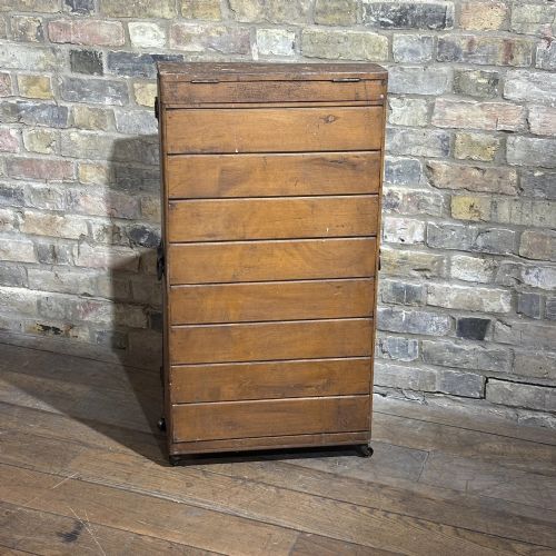 VICTORIAN PITCH PINE PORTABLE TOOL CABINET - ADDITIONAL PHOTO 3