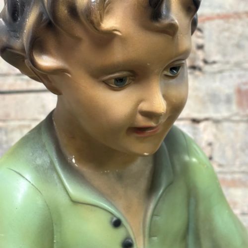 ART DECO FIGURE OF A BOY HOLDING A TRAY - ADDITIONAL PHOTO 4