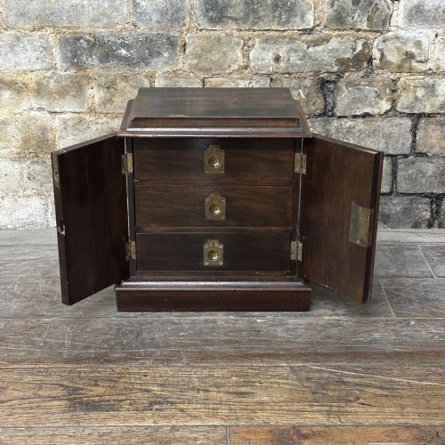 1900S MAHOGANY STATIONERY CABINET - ADDITIONAL PHOTO 2