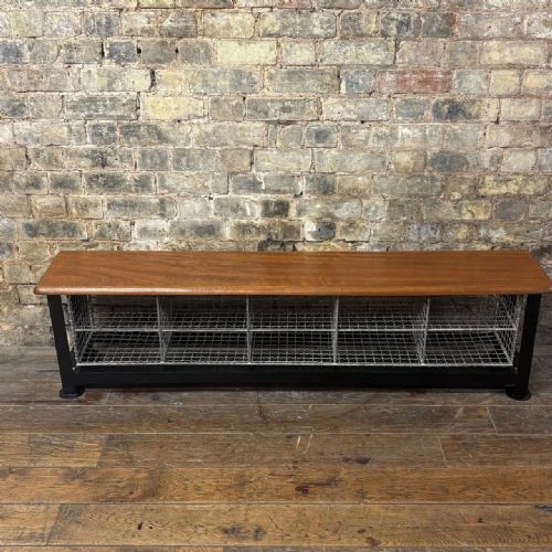 Vintage School Gym Shoe Bench
