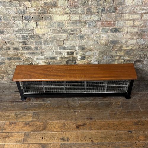 fig 1. Vintage School Gym Shoe Bench