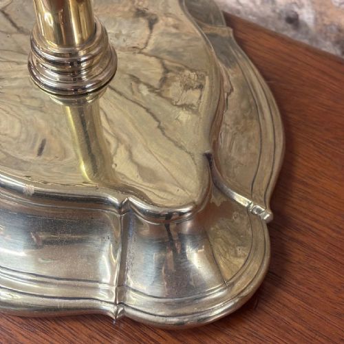 fig 1. Solid Brass Louis XV Revival Table Mirror