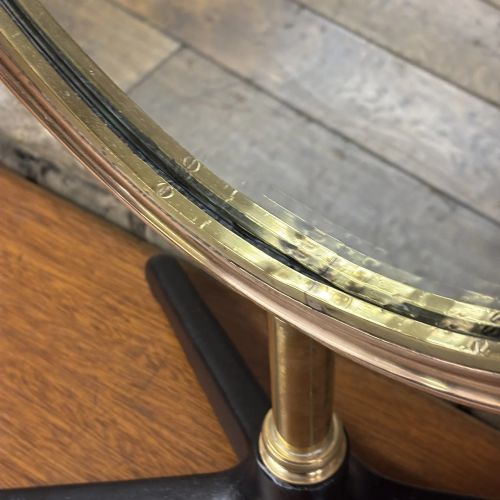 fig 1. Early 20th Century Oval Brass Dressing Mirror
