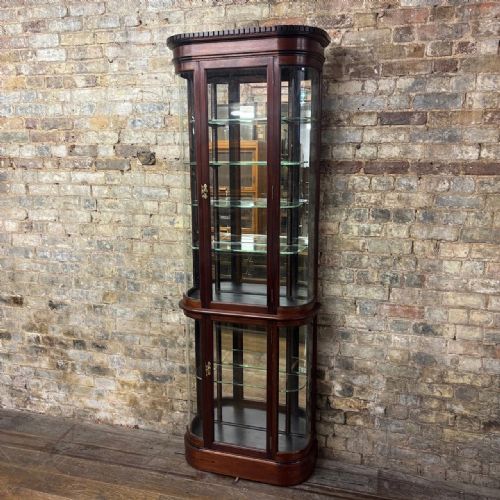 Edwardian Mahogany Two-part Glazed Display Cabinet
