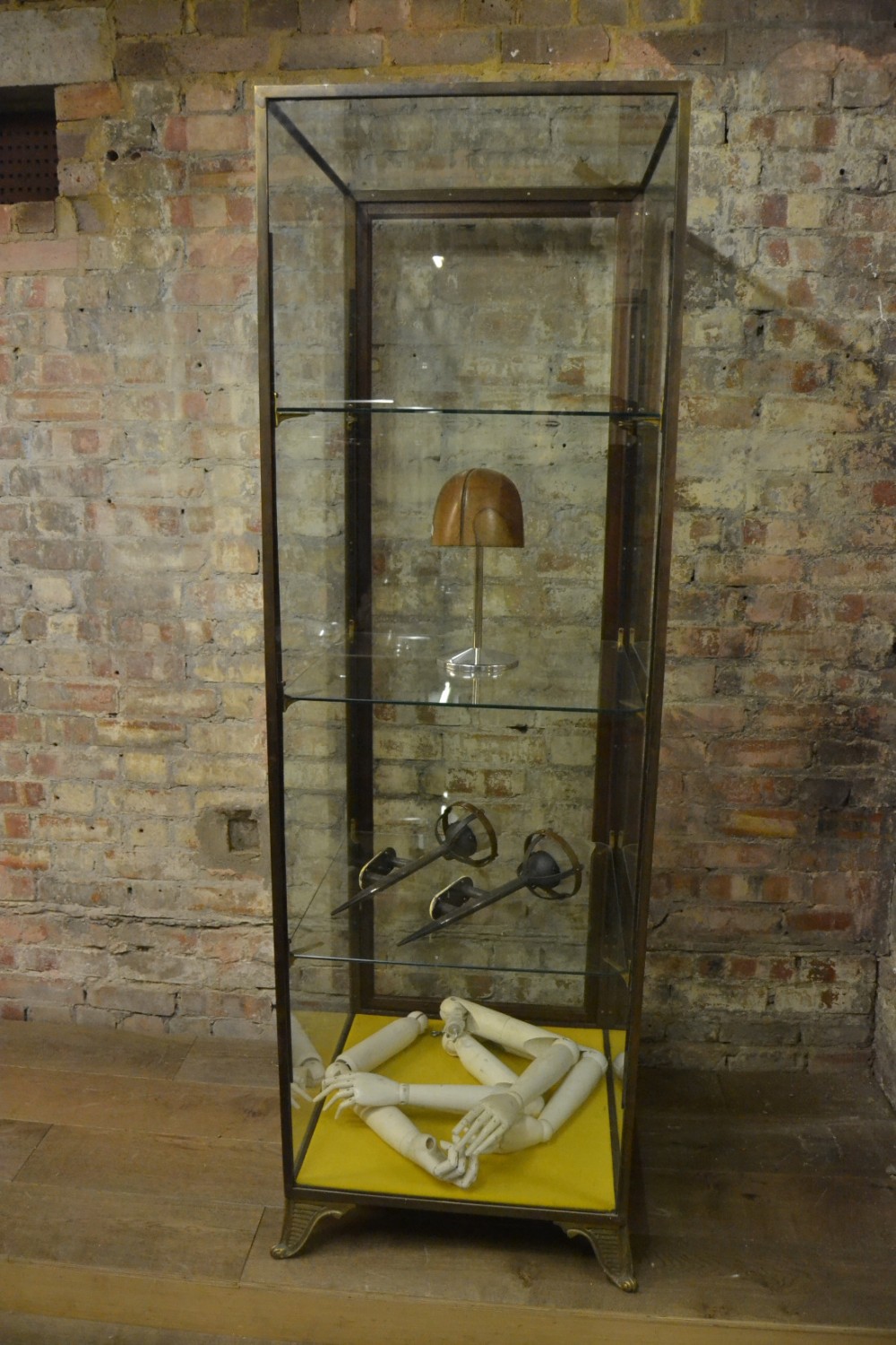 Bronze Framed 1920S Tower Shop Display Cabinet