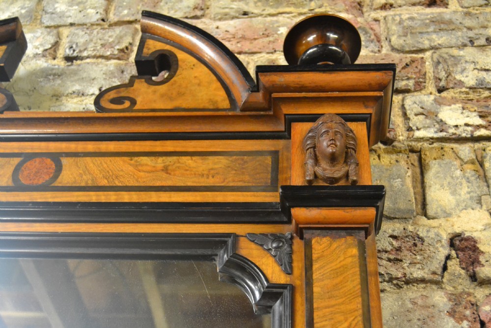 Burr Walnut Decorative Shop Mirror View IV