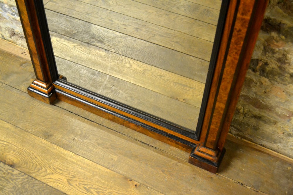 Burr Walnut Decorative Shop Mirror View V