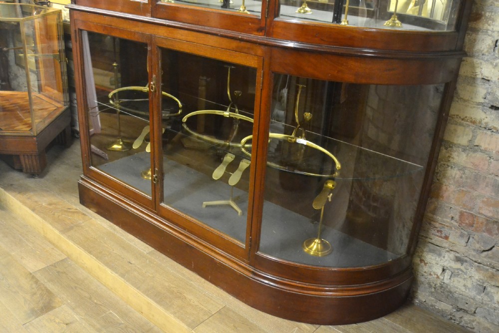 Victorian Single Bow Mahogany Jeweller's Shop Cabinet View II