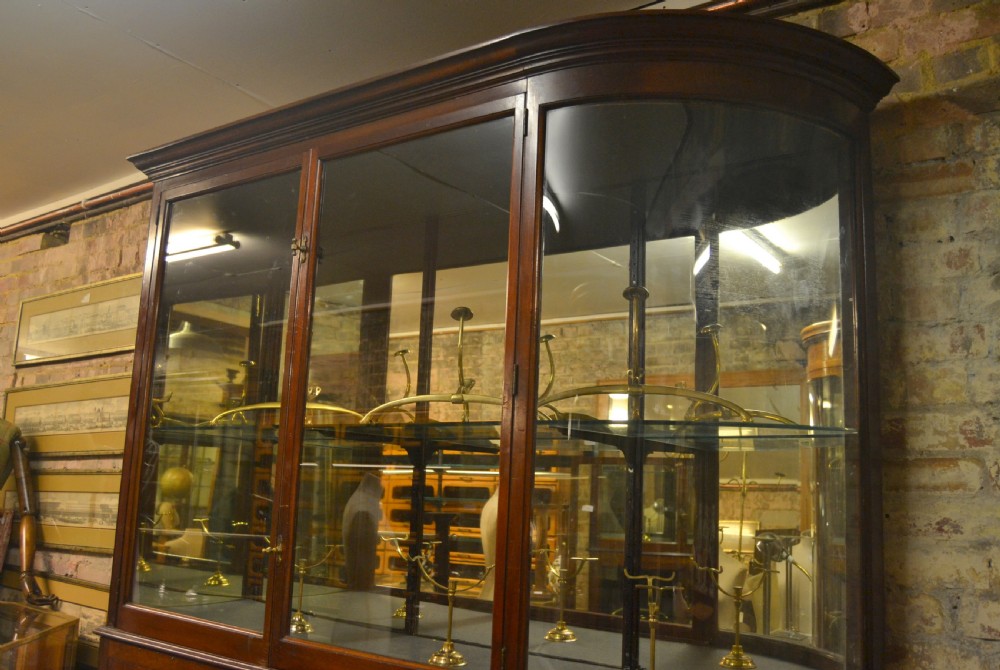 Victorian Single Bow Mahogany Jeweller's Shop Cabinet View III