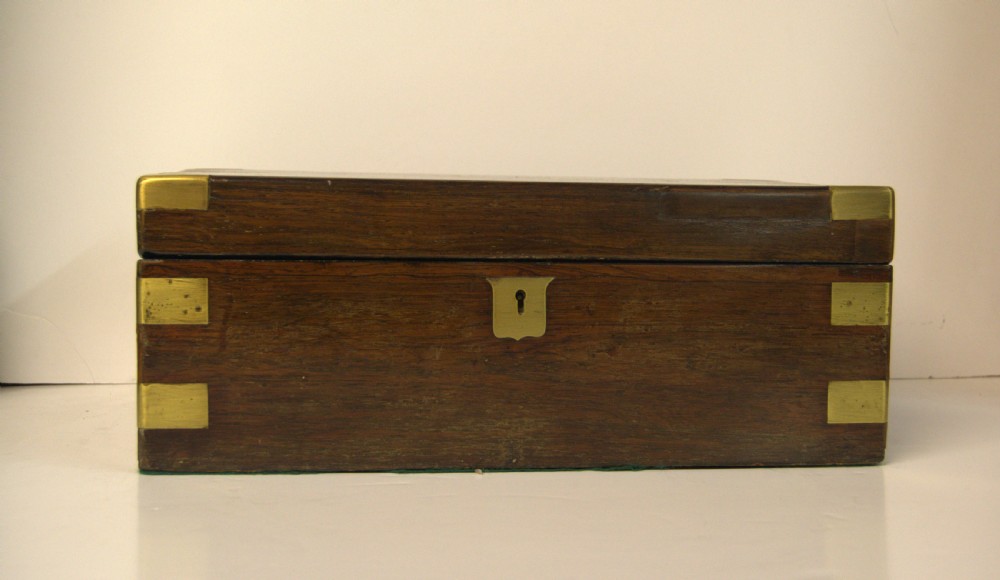 Victorian Rosewood Brass Bound Writing Slope