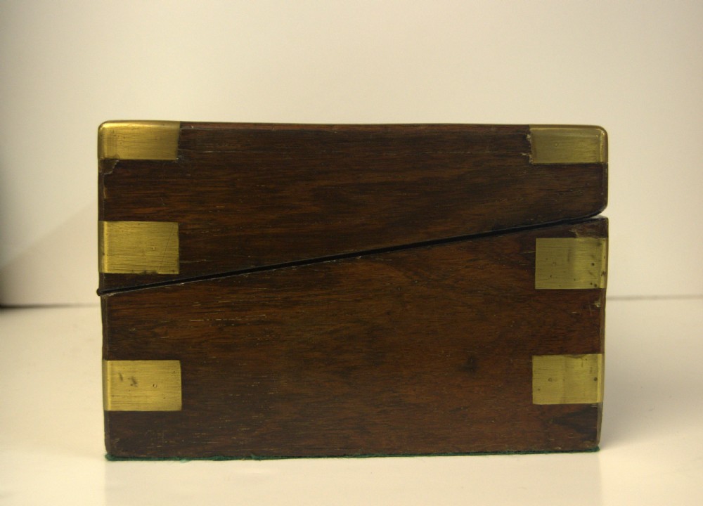Victorian Rosewood Brass Bound Writing Slope View IV