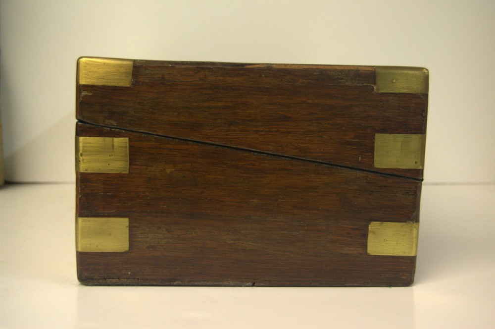 Victorian Rosewood Brass Bound Writing Slope View V