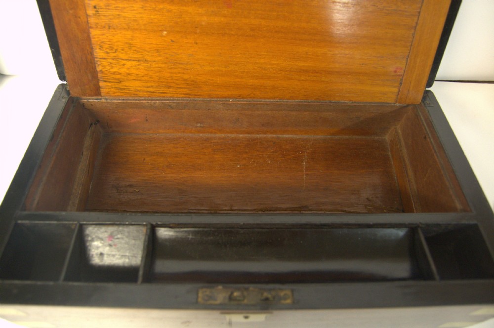 Victorian Rosewood Brass Bound Writing Slope View XI