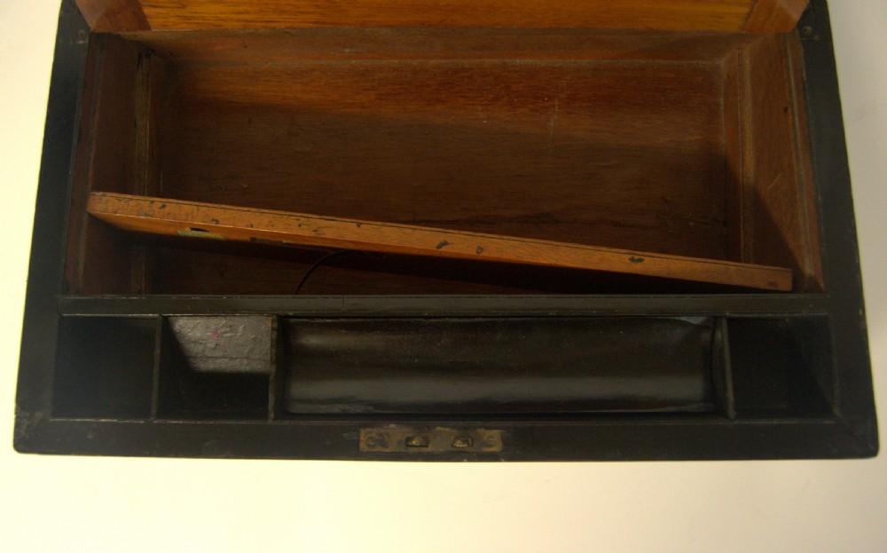 Victorian Rosewood Brass Bound Writing Slope View XIV