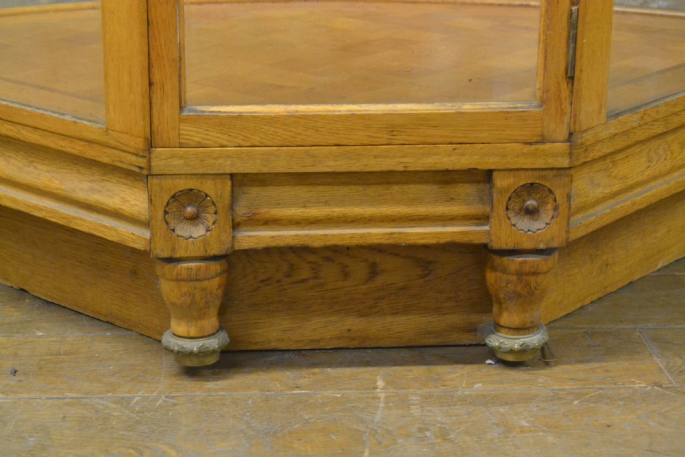 1920s Bow Glass and Bronze Shop Display Counter View VIII