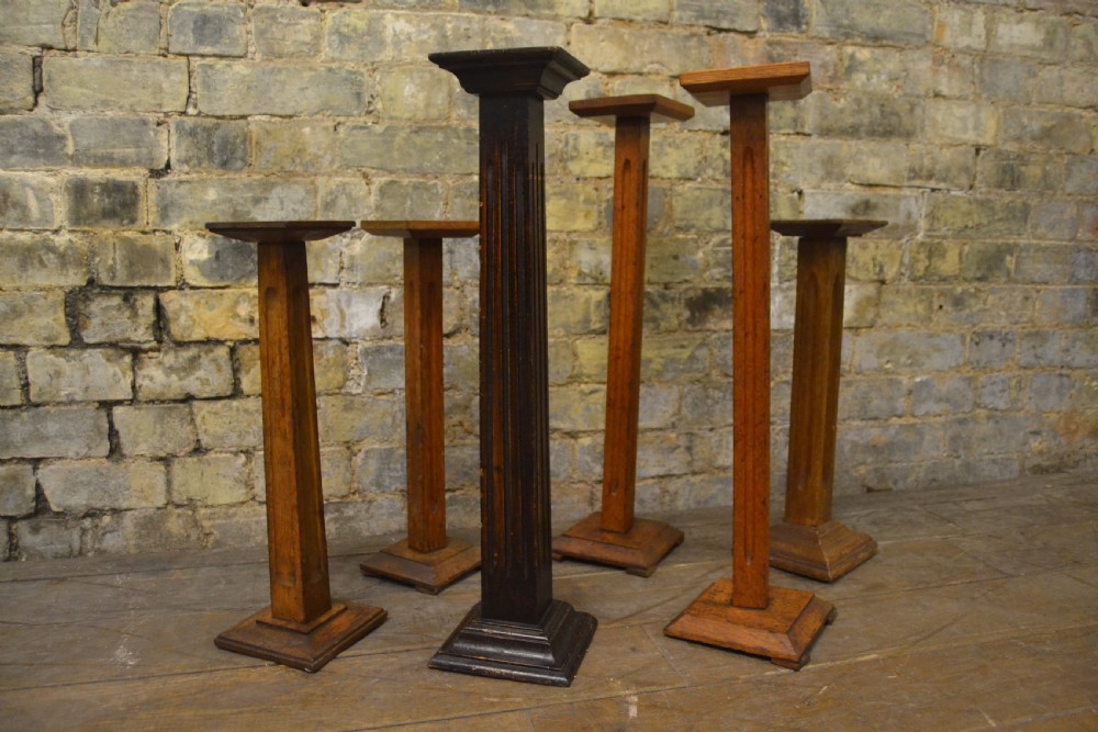 Antique Wooden Pedestal, Hatstands View III
