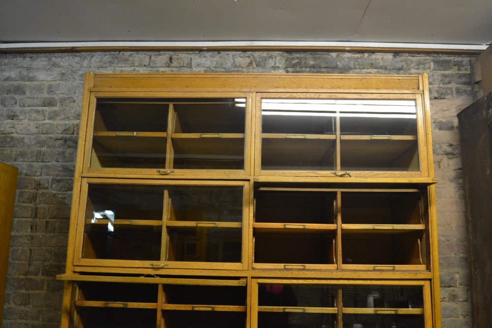 Antique Oak Haberdashery Shop Display Cabinet View IV