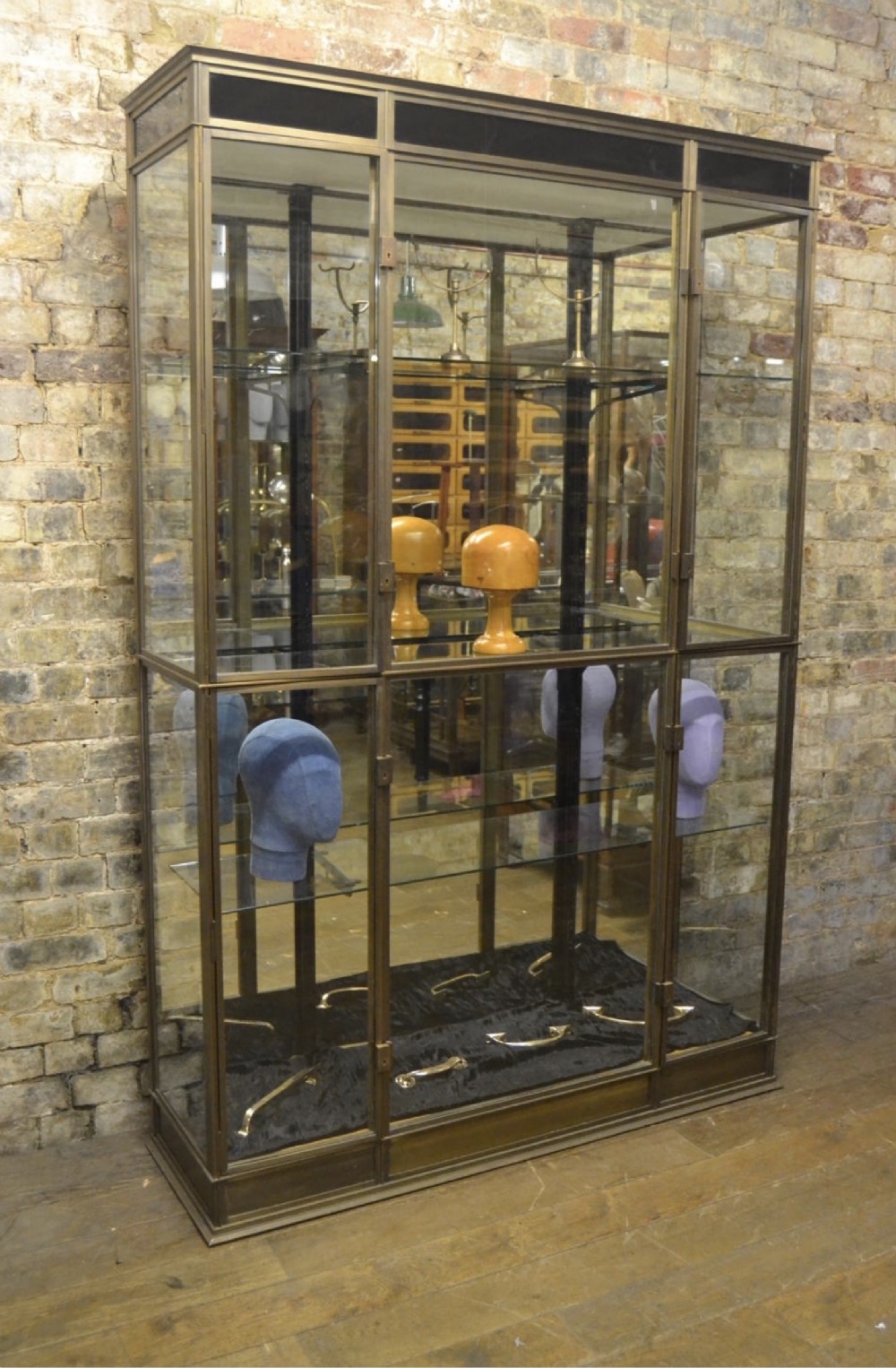 Bronze 1930s Shop Display Cabinet