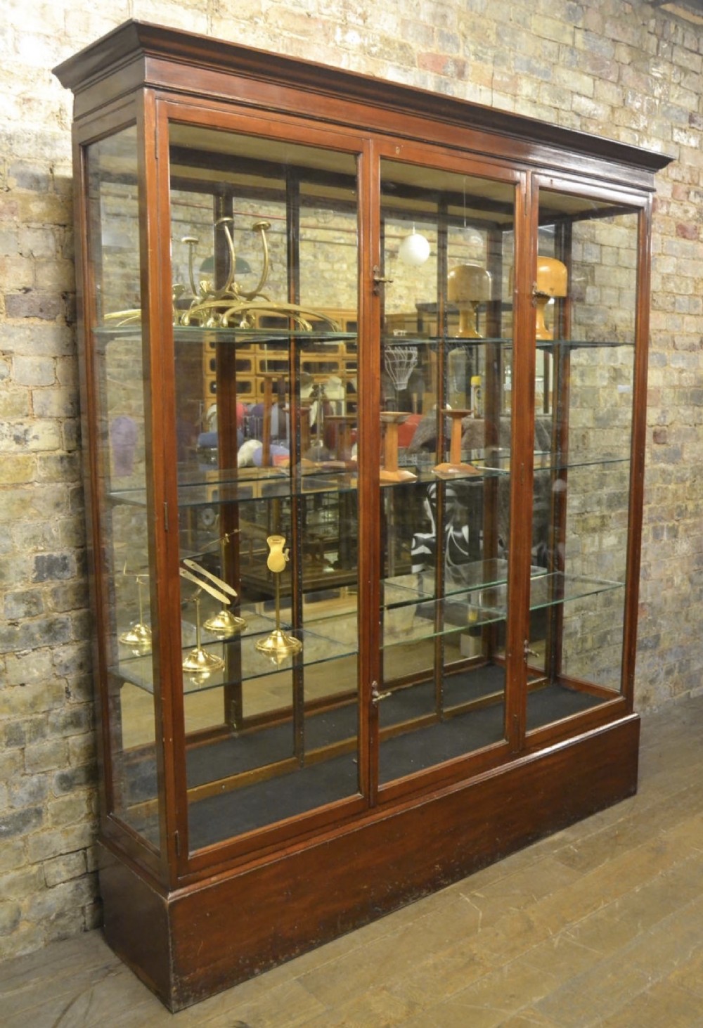 Victorian Mahogany Shop Display Cabinet