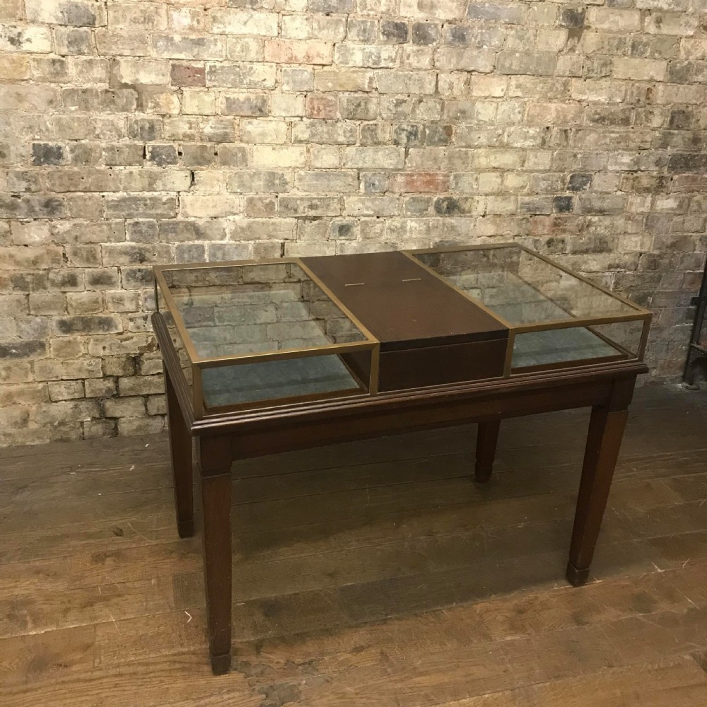 Brass Jewellery Shop Counter Cabinet on Legs