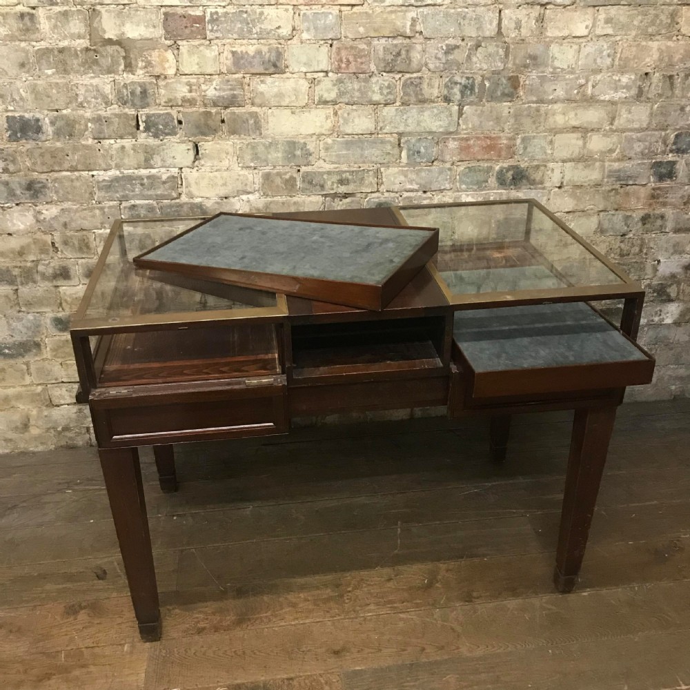 Brass Jewellery Shop Counter Cabinet on Legs View V