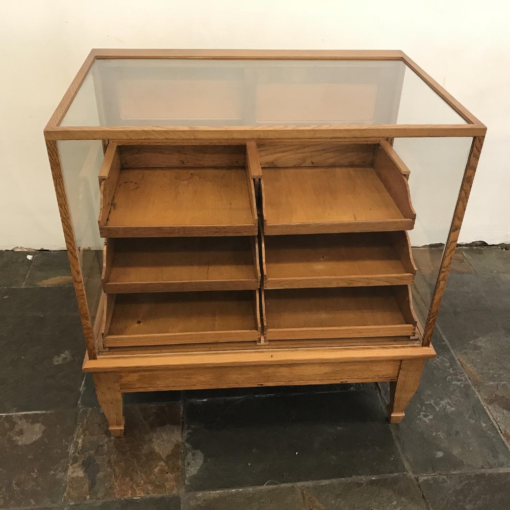 Small Oak Haberdashery Counter