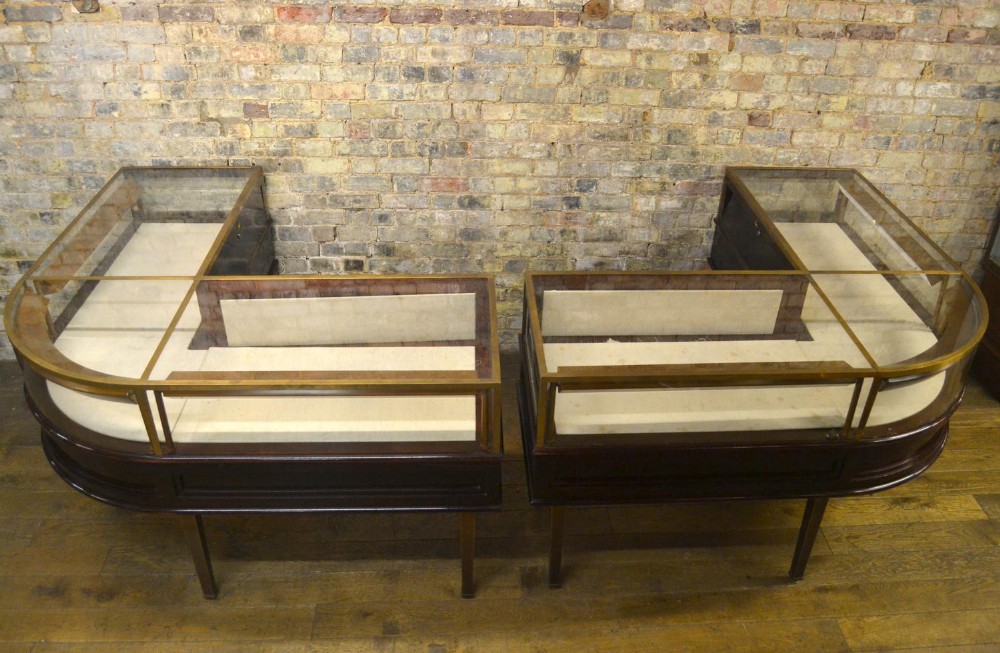 Pair of Asprey's Jewellery Display Shop Cabinets