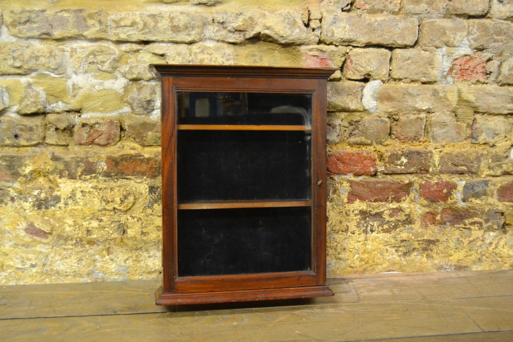 Small 1920s Mahogany Display Cabinet