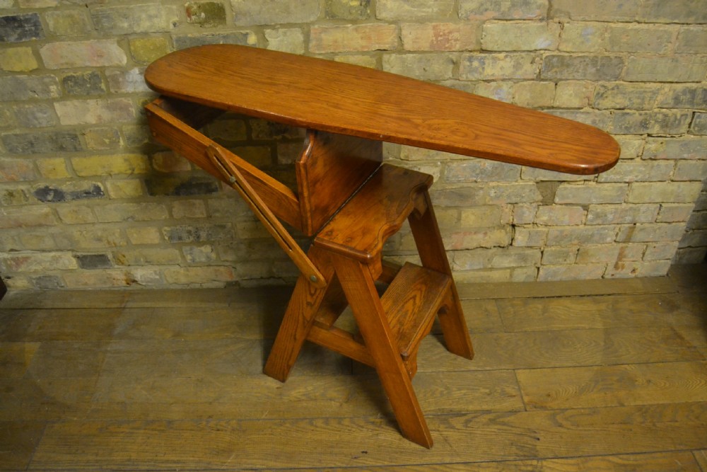 1920s Metamorphic Chair Ladder Ironing Board View IV